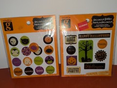 8 Packs Halloween Stickers Stickety-Doo-Da, Studio G, K&Company (127 Stickers)