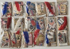 25pcs AMERICA 250 USA JUNK JOURNAL RANDOM SCRAPBOOK CARD KIT – MIXED MEDIA