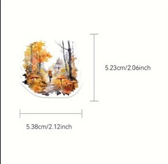 10pcs Pretty Fall Autumn Stickers- Scrapbook, Journal, DIY Crafts & Cards