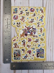 Mickey Mouse Pluto Goofy Minnie Donald Duck Single Sheet Stickers Disney New Kid