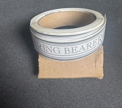 Ring Bearer Stickers Wedding Sticker Roll Vintage Labels 75+ Per Roll Silver