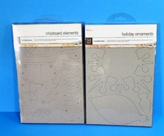 BASIC GREY LOT CHIPBOARD ELEMENTS & HOLIDAY ORNAMENTS SCRAPBOOK MIXED MEDIA #1