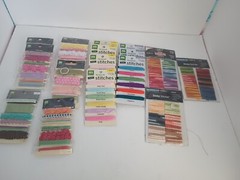 Lot of 16 Making Memories Scrapbook Paper Crafting Colorful Stitches And Trims