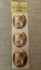 Lot Beatrix Potter Peter Rabbit Stickers New (3) & Used (2) Michel & Co Colorbok