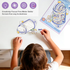 3D Sticker for Adults Kids Cute Miniature Scene Stickers Room Stress-Relieving