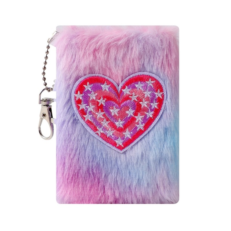 Plush Mini Notebook Soft Cover Pocket Notepad Friendly Paper For Students Secret