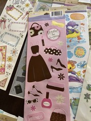 Miss Elizabeth’s 2 Sided Stickers Lot Scrapbooking Sheets Large Lot Sticker