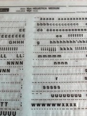 Four Letraset INSTANT LETTERING Transfer 16pt & 18 pt Helvetica Medium 4