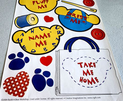 Creative Imaginations Build A Bear Stickers 2004 Fluff Stuff Me Scrapbooking NOS