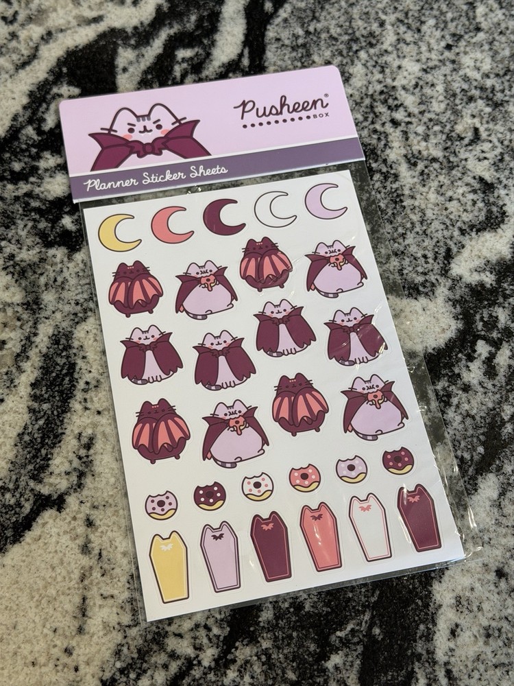 New 2022 Pusheen Stickers Vampire Vampurr
