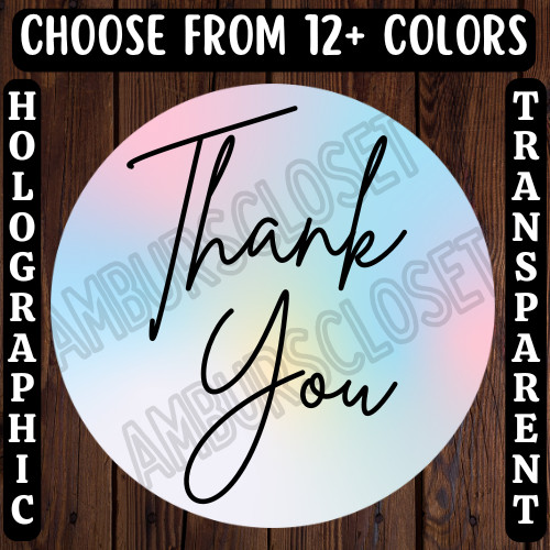 40 THANK YOU STICKERS 2″ ROUND LABELS SEALS SHOP SMALL BUSINESS REVIEW