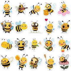 1000 Pcs Bumble Bee Stickers for Teachers Classroom Kids Motivational Stickers
