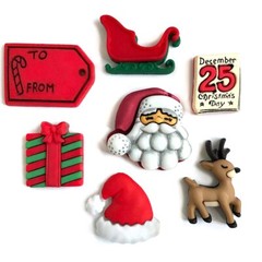 Buttons Galore 50+ Assorted Christmas Theme Buttons for Sewing & Crafts