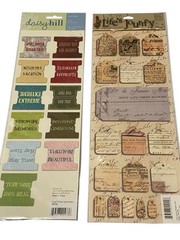 Sticker Scrapbook Lot Mixed Brands Embellishments Tags Travel Crafting Art Craft