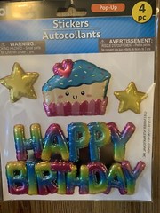 JOT 3D FOIL METALLIC STICKERS!!
