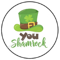 YOU SHAMROCK ST PATRICKS DAY ENVELOPE SEALS LABELS STICKERS PARTY FAVORS