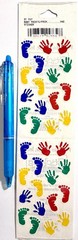 Foot Hand Prints Stickers Scrapbooking Card Making Journal Planner Frances Meyer