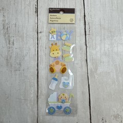 Its A Boy Baby Boy Scrapbooking Stickers by Recollections Dimensional Bib Bottle