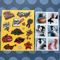 Vintage 80s 90s Y2K Hallmark AGC + Stickers 25 FULL SHEETS Characters Foil Heart
