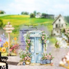 10Pcs Flowers Door Stickers Journal Album Card Crafts DIY Scrapbooking Collage
