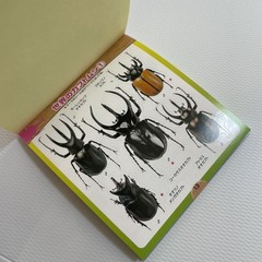 Beetle and Stag Beetle Japanese Stickers book 275 Stickers Shogakkan Neo JP