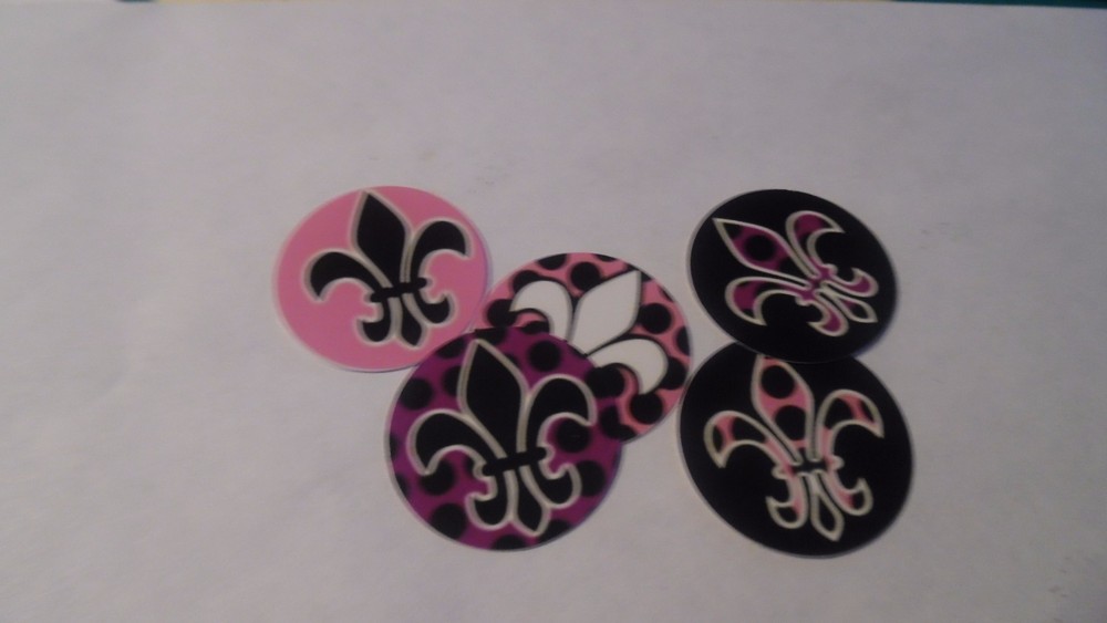 Pre Cut One Inch Bottle Cap Images Fleur De Lis Free Shipping