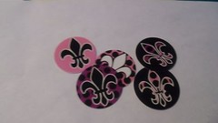 Pre Cut One Inch Bottle Cap Images Fleur De Lis Free Shipping
