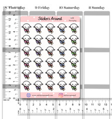 Sweeping Sticker, Broom Planner Sticker, Sweep Floor Chore Sticker, Calendar
