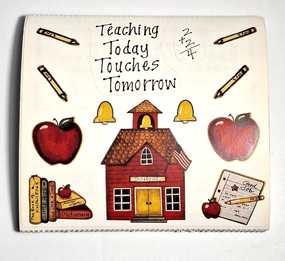 20 Colorbok Joy Marie «Teaching Today Touches Tomorrow» Scrapbooking Sticker Lot