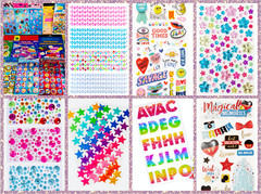 1699+ Lot of Scrapbooking Stickers Assorted Brands Mixed Themed Card Making DIY