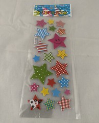 7 Different Sheets 3D Puffy Hearts and Stars Stickers Bulk Stickers for Kids