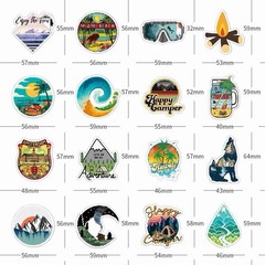 50 Pack Outdoor Sport Hiking Wildness Sticker Luggage Laptop Bottle Vinyl Decal
