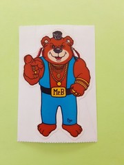Vintage 80s BJ Mr. T teddy sticker module