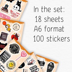 Thriller Mystery Stickers Set – 100 Waterproof Bookish Decals for Stylish Users