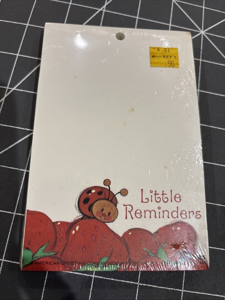NOS 1980s AMERICAN GREETINGS STRAWBERRY SHORTCAKE Memo Pad