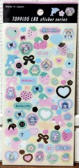 GAIA Topping LAB Korean Girly Sticker Kawaii Kids Rabbit Strawberry MADE JAPAN