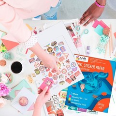 Waterproof Glossy Vinyl Sticker Sheets for Inkjet Printers