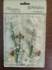 Lot 4 Petaloo Stemmed Floral Ephemera Alephemera Botanica Collection Flowers #31