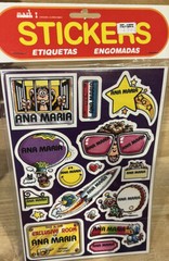 Vtg 1983 ANA MARIA Celebrity Stickers Sealed Mark I Name Stickers