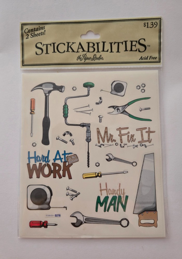 Dad/Grandpa/Grandparents Crafting Stickers