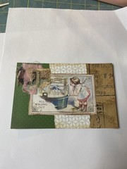 Unique Handmade Ephemera, Scrapbook,Junk Journal,tag,embellishment Mixed Media