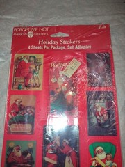 Vintage American Greetings Forget Me Not Holiday Theme Stickers 4 Sheets