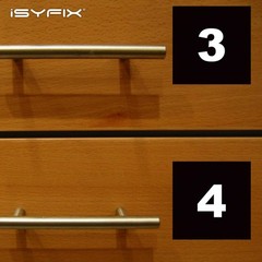 iSYFIX Black Consecutive Number Stickers – 1 to 50, 4-inch, 1 set – Vinyl Sel…
