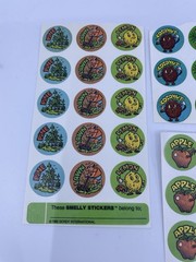 Vintage Stickers Scratch N Sniff Gordy Pine Popcorn Coconut 104 Stickers