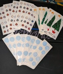 Vintage Creative Memories Stickers Christmas Lot Of 18 Strips (3 Designs) #2