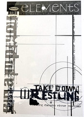 Daisyd’s Wrestling Take Down Acetate Overlay Sheet 5.25×7.75 Scrapbook