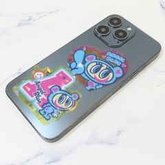 Angel Blue Holographic Clear Stickers (2-Pack) / Heart
