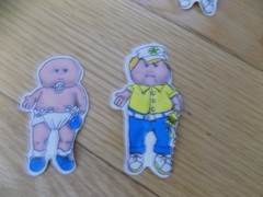 Vintage Stickers Cabbage Patch Kids Lot Birth Certificate Adoption
