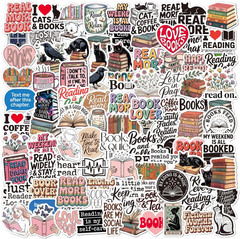 200 PCS Book Stickers for Adults,Bookish Stickers for Kindles,Book Journal Stick