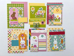 #K119 – HAPPY SPRING EASTER DOODLEBUG SCRAPBOOK GREETING CARD KIT 35pcs – A2 A6